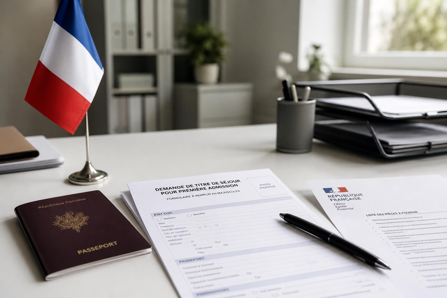 Première demande de titre de séjour en France : guide 2026